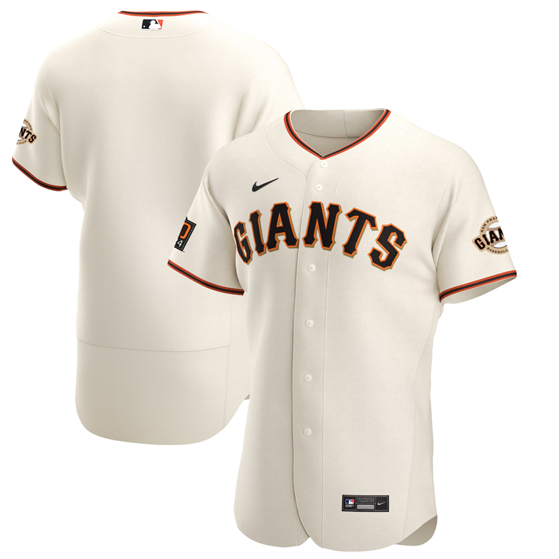 2020 MLB Men San Francisco Giants Nike Cream Home 2020 Authentic Team Jersey 1->san francisco giants->MLB Jersey